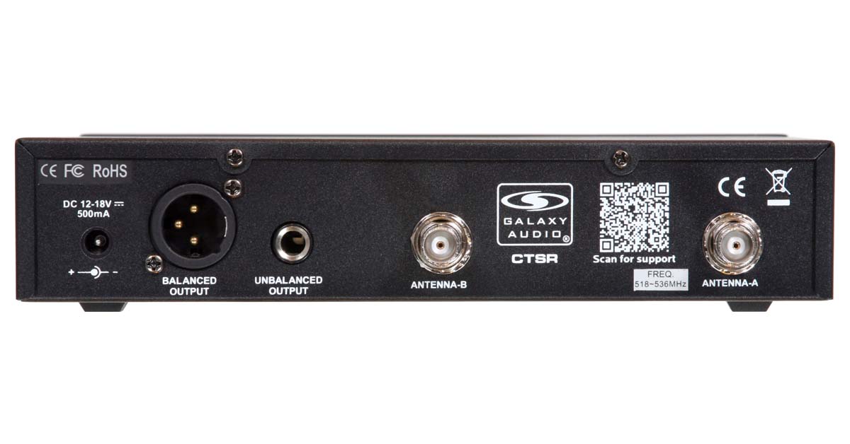 Galaxy Audio CTS Wireless Mic Receiver