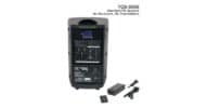 TQ8 Base System speaker with remote and MP3 player Back