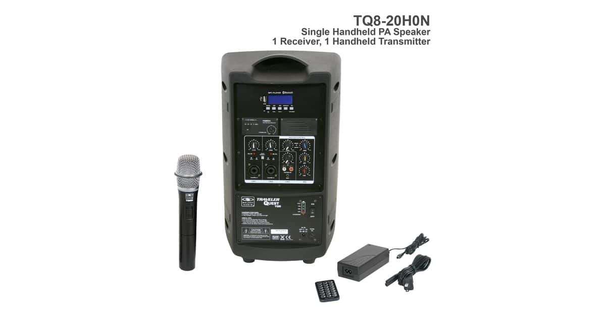 TQ8 Single Handheld Mic System N2 Frequency Back