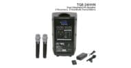 TQ8 Dual Receiver Handheld Microphone PA Speaker Back