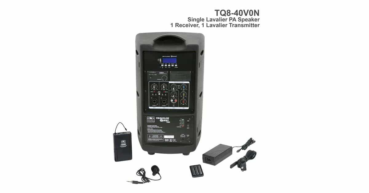 N4 Frequency Traveler Quest 8 Single Lavalier Microphone PA Back