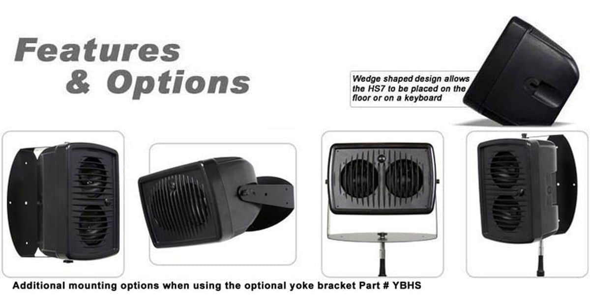 HS7 Hot Spot Personal Monitor Bracket Options