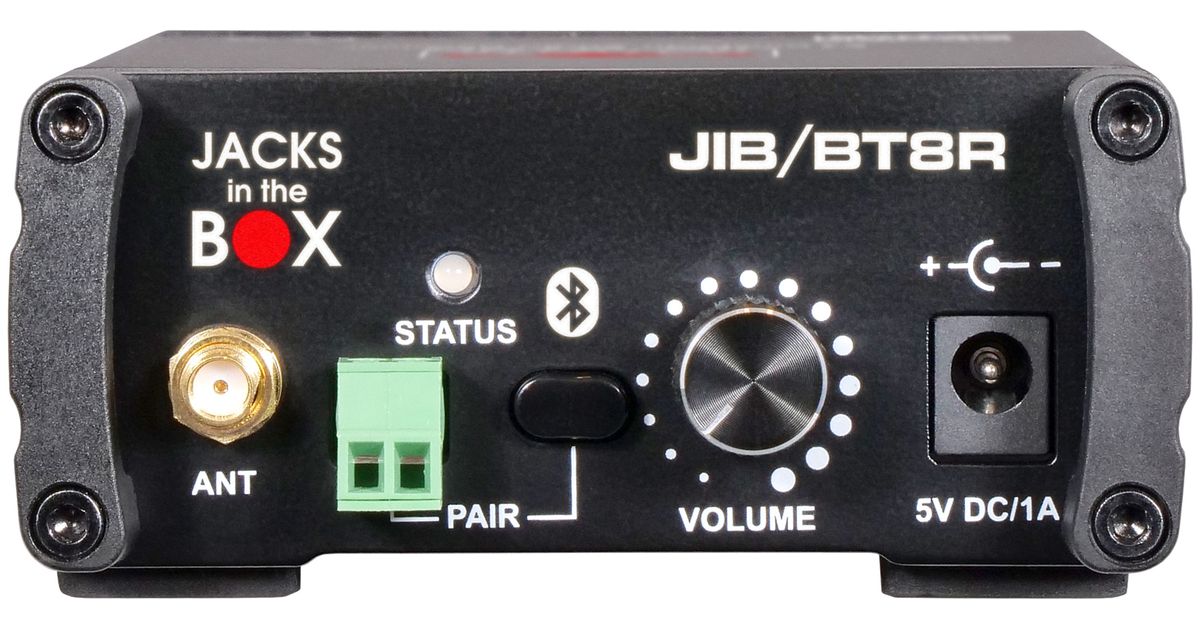 JIB/BT8R Stereo Bluetooth Receiver Front