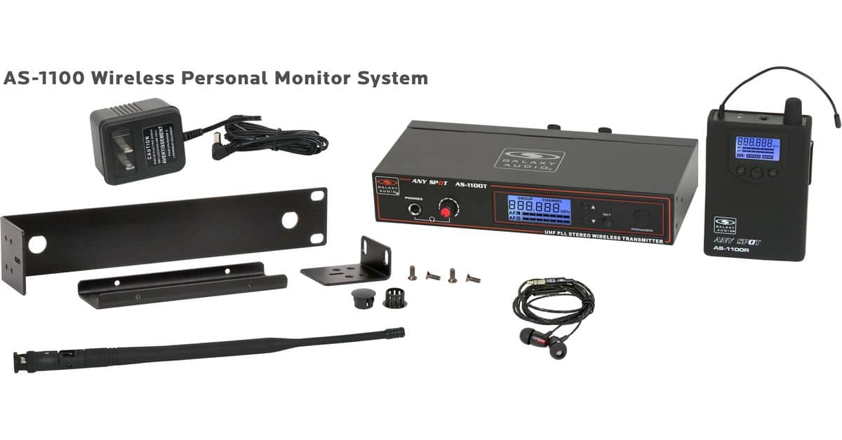 AS-1100 with EB4 Wireless In-Ear System