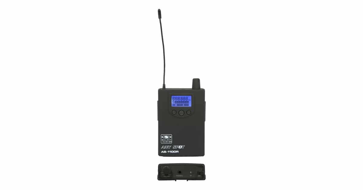 AS-1100 Wireless In-Ear Body Pack Receiver