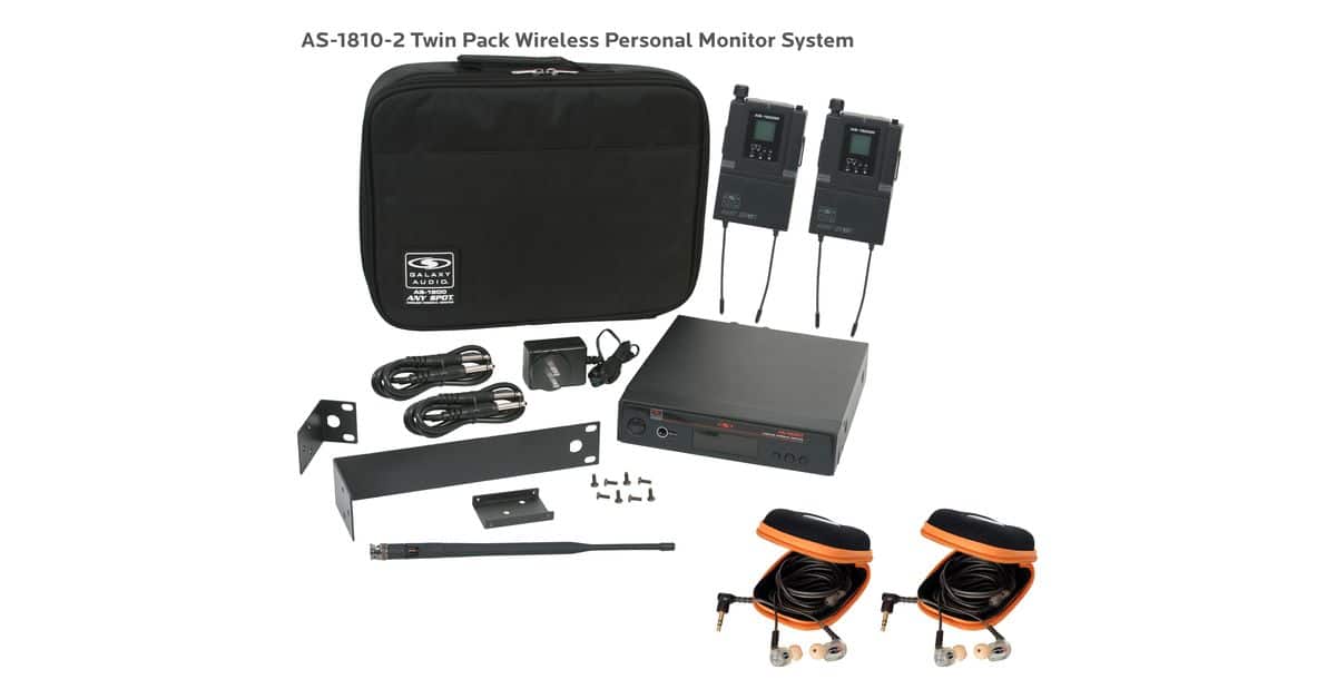 AS-1810-2 with EB10 Twin Pack In-Ear System