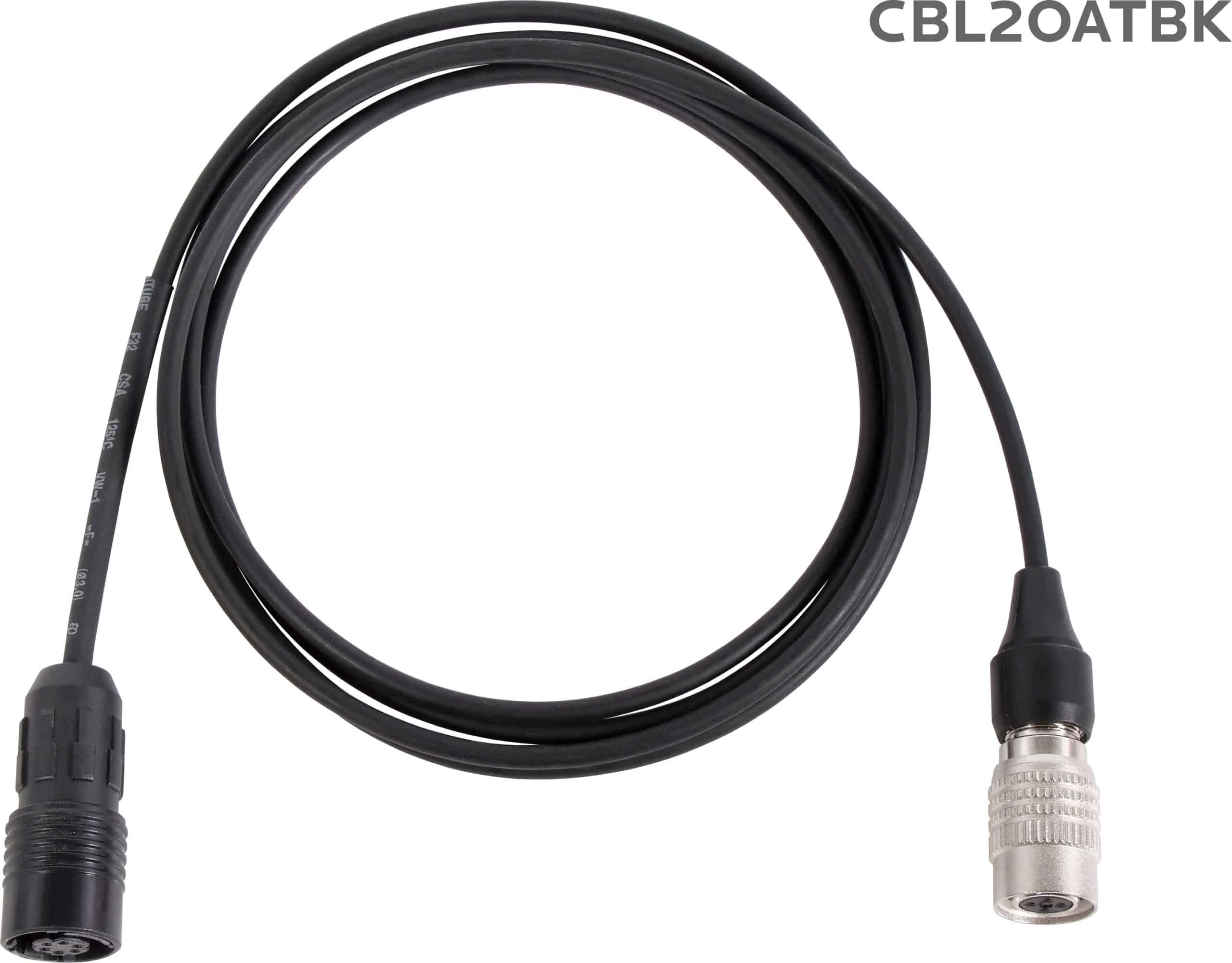 Replacement cable for H2O7 Wireless Headset Mic. The cable is wired to work with Audio-Technica® systems.