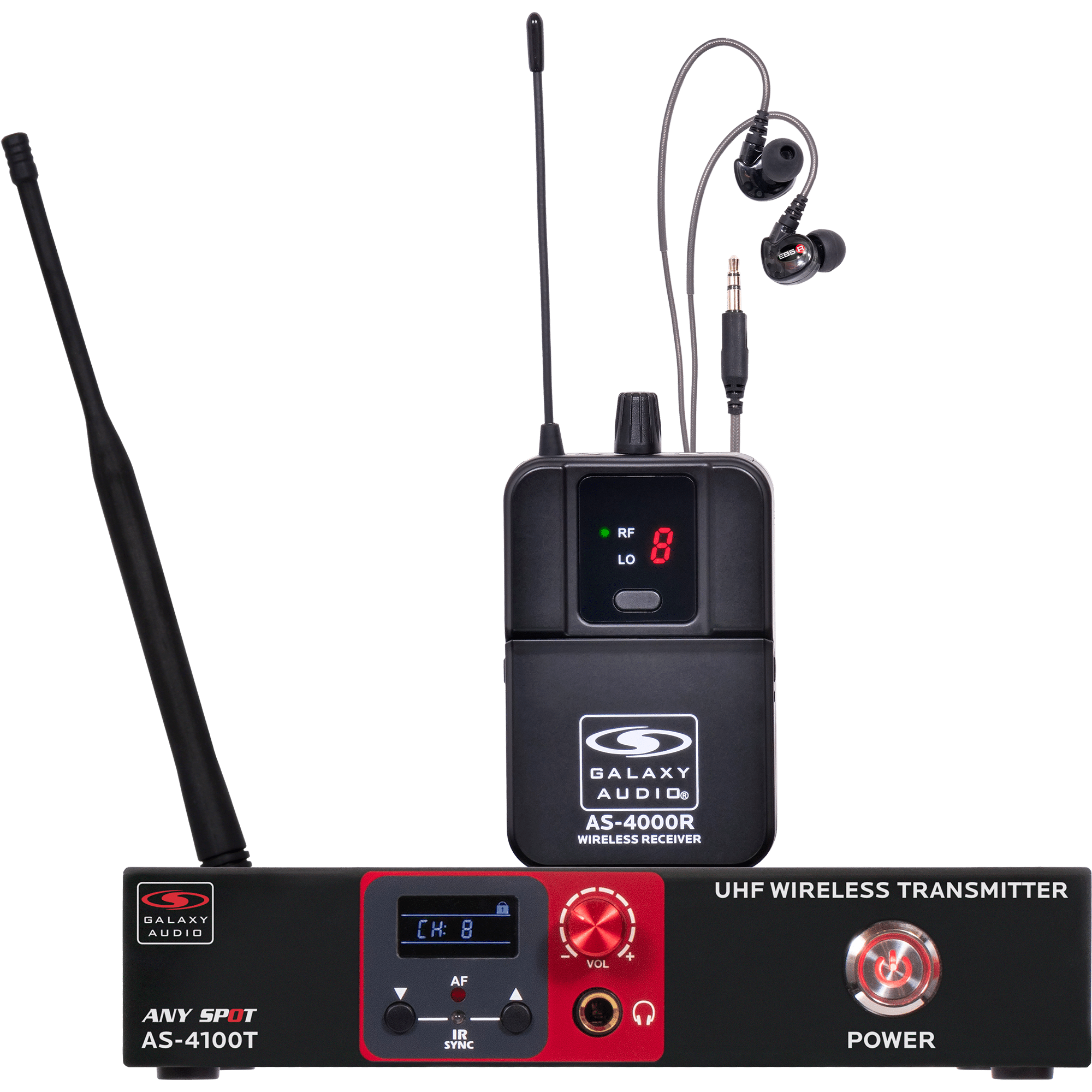 AS-4100 Wireless In-Ear Personal Monitor System