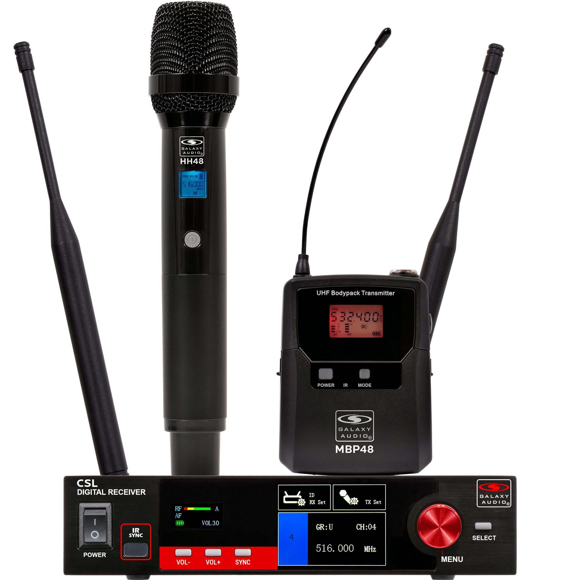 CSL – Single‑Channel Digital UHF True‑Diversity Wireless Microphone System