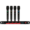 CSL4-HHHH Four-Channel Digital UHF True Diversity Wireless Microphone System. Includes CSL4 QUAD Receiver w/ four independent receivers in a single 1U rackmount chassis & (4) HH48 Handheld Mics